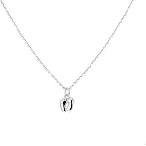 Zilver Gerhodineerde Collier voeten 1 1326870