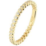 aanschuifring zirkonia 14K geelgoud 4022717