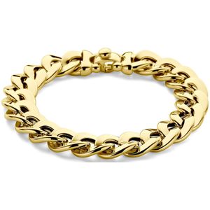 14K geelgoud armband gourmette 12 mm 19 cm 4031268