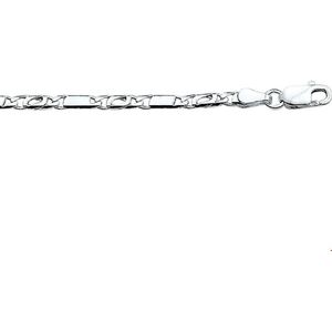 Zilveren Collier valkenoog 2 1002257 45 cm