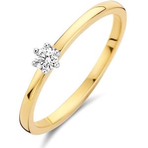 Bicolor Gouden Ring diamant 0.10ct H SI 4208669 17.25 mm (54)