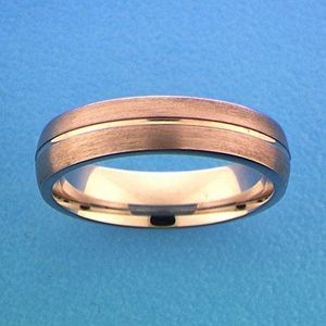 Zilver Gerhodineerde Ring A303 - 5 mm - zonder steen 1315257 20.50 mm