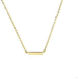 collier balkje 41 + 4 cm 14K geelgoud 4017938