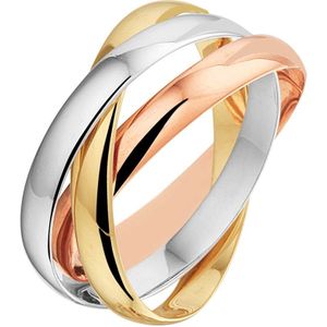 Tricolor Gouden Ring 3-in-1 4300467 17.50 mm (55)