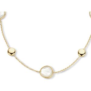 goud (geelgoud) collier parelmoer 40 - 42 - 44 cm 4025778