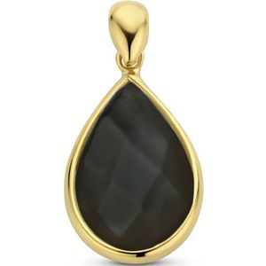 14K geelgoud hanger onyx 4022344