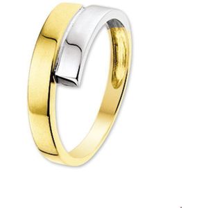 ring 14K bicolor goud geel/wit 4205531