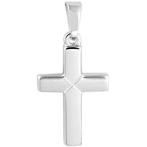 Zilver Gerhodineerde Hanger kruis gediamanteerd 1332795