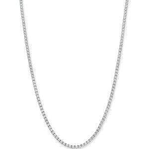 14K Witgoud - Tenniscollier - Lab Grown Diamant - 5.00ct - 42 cm - 2,5 mm