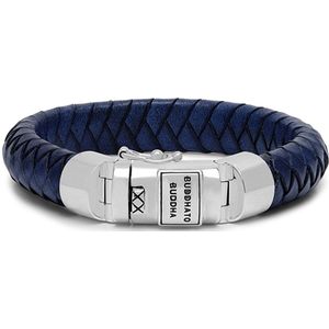 BUDDHA TO BUDDHA 544BU - Ben Leather Navy - Armband-lengte 19 cm