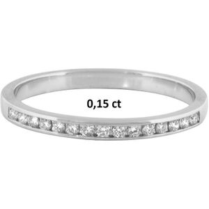 Witgoud Palladium Ring diamant 0.15ct H SI 4600082 16.00 mm (50)