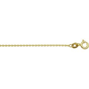 18K geelgoud collier anker gediamanteerd 1,1 mm 7000405
