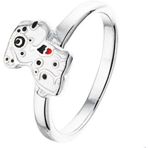 ring hond zilver gerhodineerd 1325916