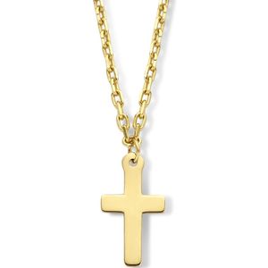 goud (geelgoud) collier kruis 40 - 42 - 44 cm 4025922