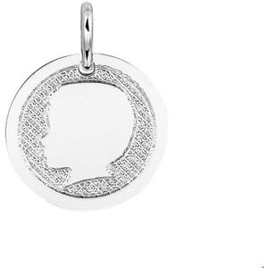 hanger jongen poli/mat 12 t/m 16 mm zilver gerhodineerd 1324751