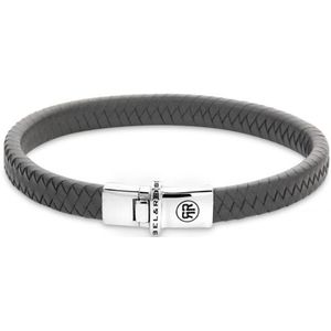 Rebel and Rose RR-L0152-S - Small Braided Anthracite - Armband-Maat M