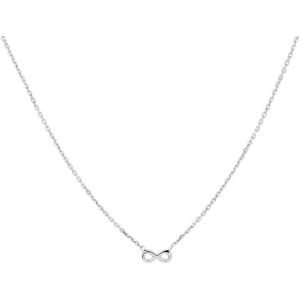 Zilver Gerhodineerde Collier infinity 1 1332099