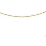 Geelgouden Collier anker rond 1 4017554 60 cm