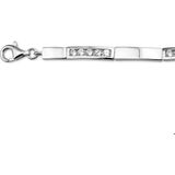 Zilver Gerhodineerde Armband zirkonia 4 1307999