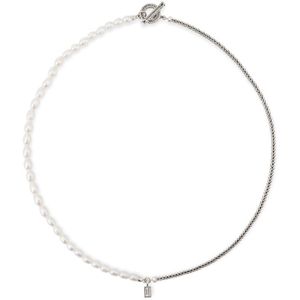 BUDDHA TO BUDDHA 713 50cm - Barbara Mini Pearl Necklace Silver