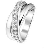 Zilver Gerhodineerde Ring zirkonia 1314779 15.00 mm (47)