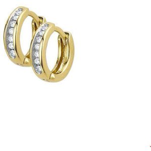 klapoorringen diamant h p1 14K geelgoud 4016600