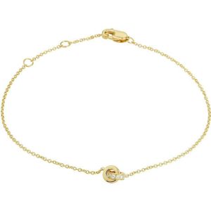 Geelgouden Armband diamant 0.05ct H SI 1 4022405