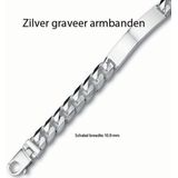 Zilver graveerarmband heren 1013102