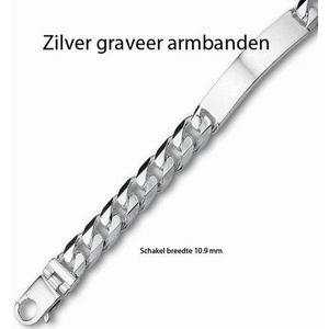 Zilver graveerarmband heren 1013102