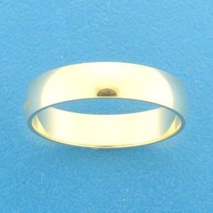 Geelgouden Ring A413 - 5 mm - zonder steen 4018127 19.00 mm (60)