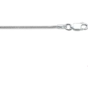 Zilveren Collier slang rond 1 1017048 60 cm