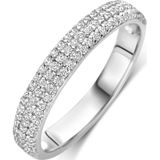 Zilver Gerhodineerde ring zirkonia 1339977