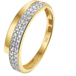 Geelgouden Ring zirkonia 4017856 18.50 mm (58)