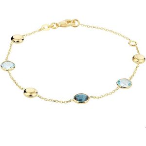 armband topaas 16 - 19 cm 14K geelgoud 4020677