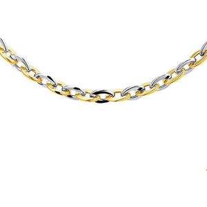 Bicolor Gouden Collier anker 6 mm 45 cm 4208230