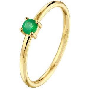 Geelgouden Ring smaragd 4022803 16.50 mm (52)