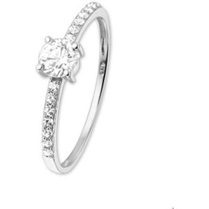 ring zirkonia 14K witgoud 4103252