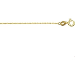 Geelgouden Collier anker gediamanteerd 1 4016350 50 cm