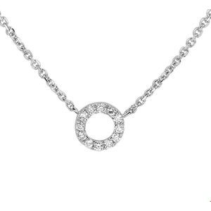 Witgouden Collier diamant 0.05ct H P1 0 4104397