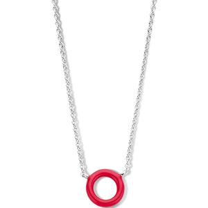 zilver gerhodineerd collier emaille 40 + 4 cm 1336594