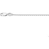 Zilver Gerhodineerde Collier anker gediamanteerd 1 1302391 45 cm