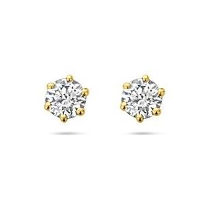 14K geelgoud oorknoppen diamant h si 4029600