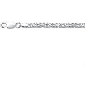 Zilveren Collier konings 3 1002046 80 cm