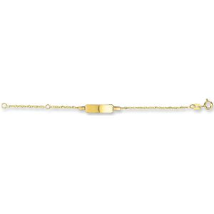 Gouden graveer armbandje 4005038 9-11 cm