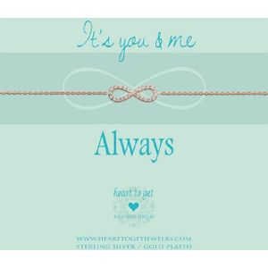 Heart to get B235INZ14R - It's you and me, always - Armband