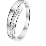 Witgouden Ring zirkonia 4103722 16.50 mm (52)