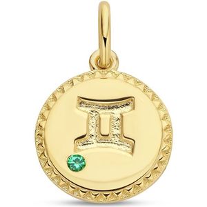 hanger sterrenbeeld zirkonia zilver verguld (geel) 2102517