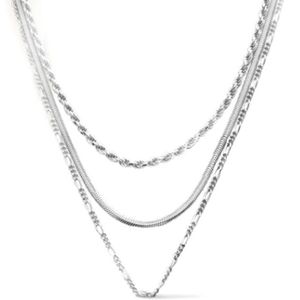 Zilver Gerhodineerde Collier schakels 2 1334884