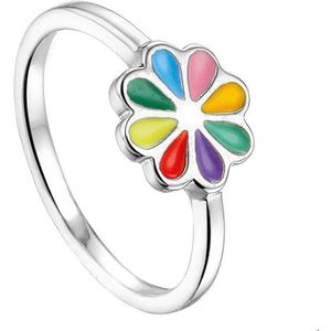 ring bloem zilver gerhodineerd 1324774