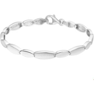 Zilver Gerhodineerde Armband poli/mat 5 1327035 20 cm